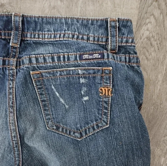 Miss Me Boyfriend Ripped Ankle Jeans‎ sz 28 - Picture 3 of 8